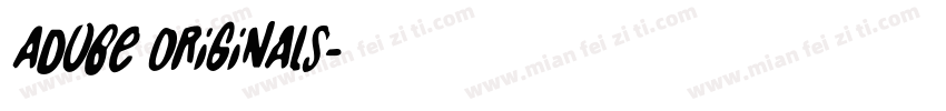 Adobe Originals字体转换